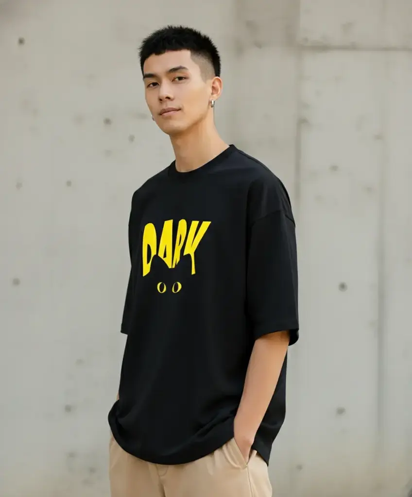 Vynr " Dark " Multicolour Oversized Tshirt 