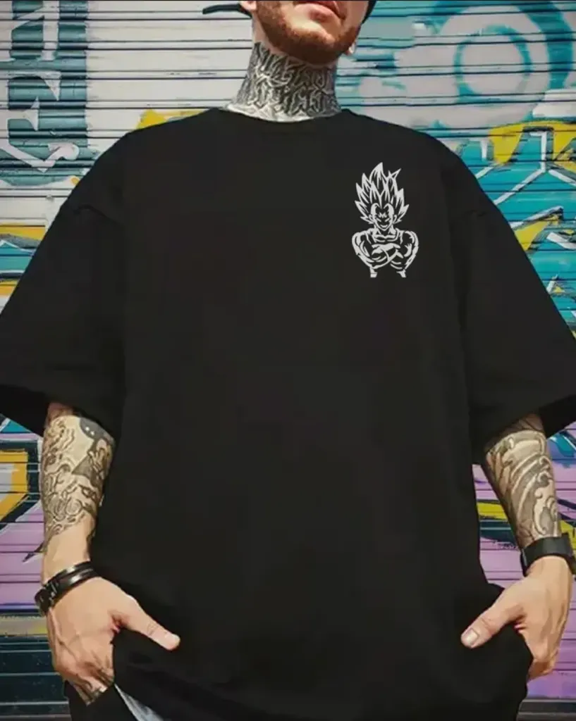 Vynr "Vegeta" Anime Oversized Tshirt 